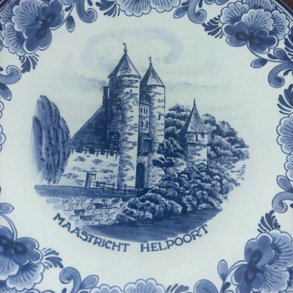 Maastricht Helpoort Delft Blue Collector Plate Walk Hanger 1959 Norelco Holland - Picture 4 of 7